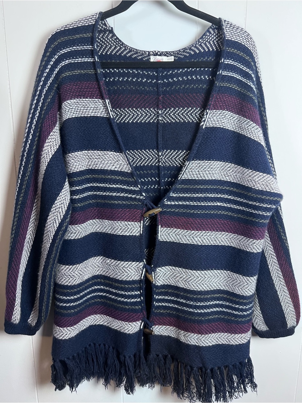Faherty Wool Cashmere Denver Cardigan Coastal Boho Artsy XS/S - Picture 4 of 16